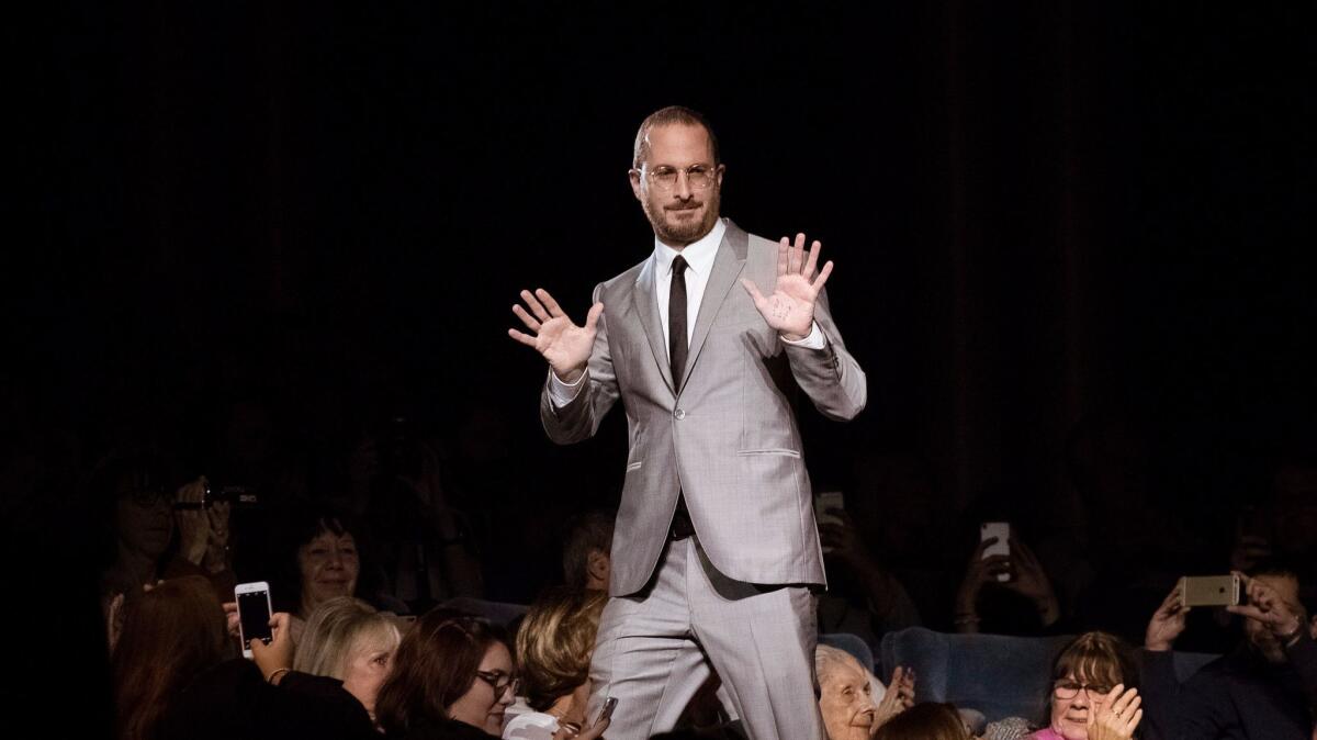 Director Darren Aronofsky receives a tribute in advance of a screening of his film "mother!" in Deauville, France.
