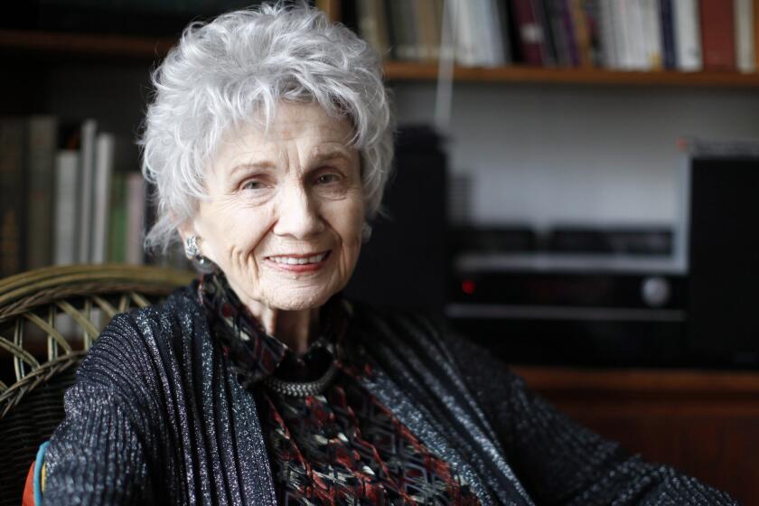 Canadian author Alice Munro is photographed during an interview in Victoria, B.C. Tuesday, Dec.10, 2013.
