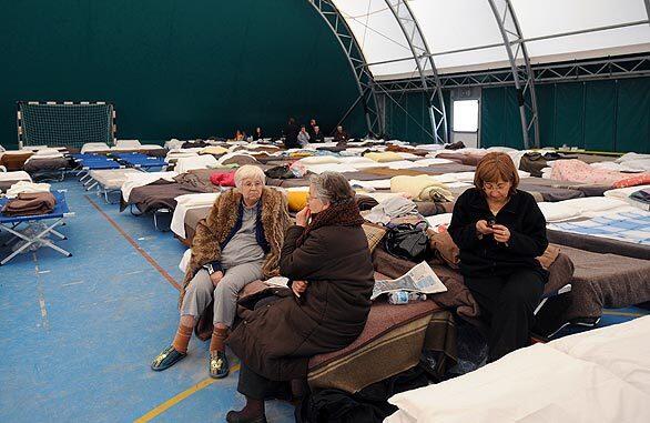 Earthquake in Italy - shelter