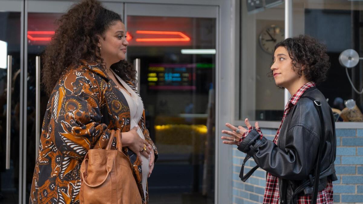 Michelle Buteau and Ilana Glazer in 'Babes,' directed by Pamela Adlon.