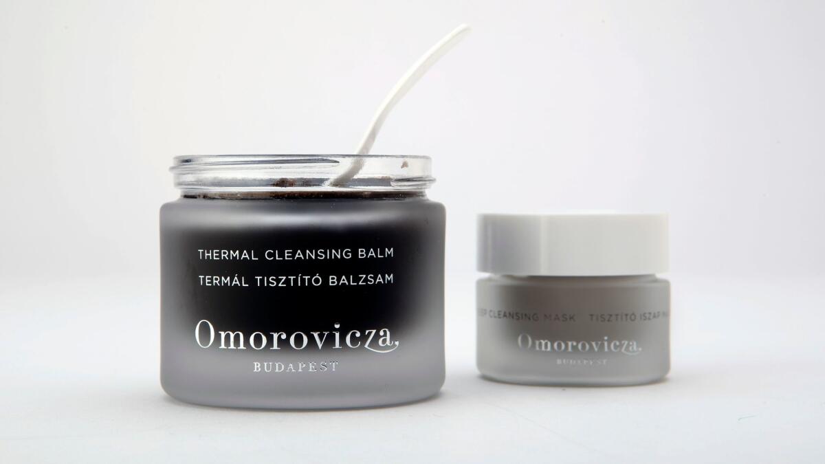 Omorovicza Thermal Cleansing Balm and Omorovicza Deep Cleansing Mask.