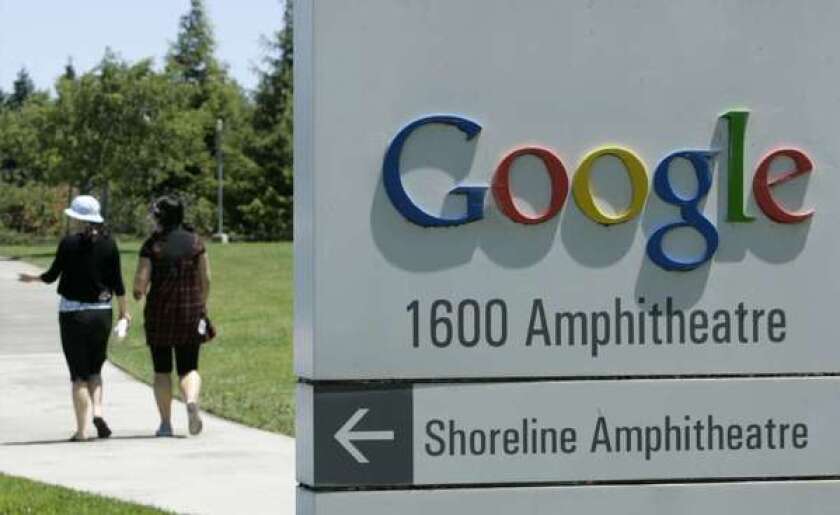 Google's campus in Mountain View, Calif. The company was sued over alleged discrimination against older job applicants.