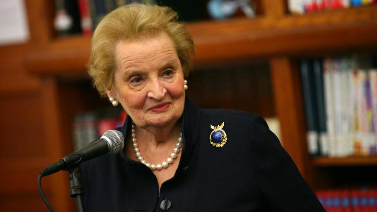Madeleine Albright in 2012.