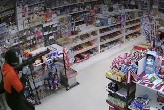 Surveillance footage from an armed robbery attempt of a Norco convenience store