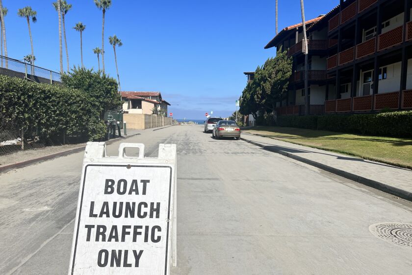 The La Jolla Traffic & Transportation Board heard concerns regarding access to the Avenida de la Playa boat launch at its Aug. 17 meeting.