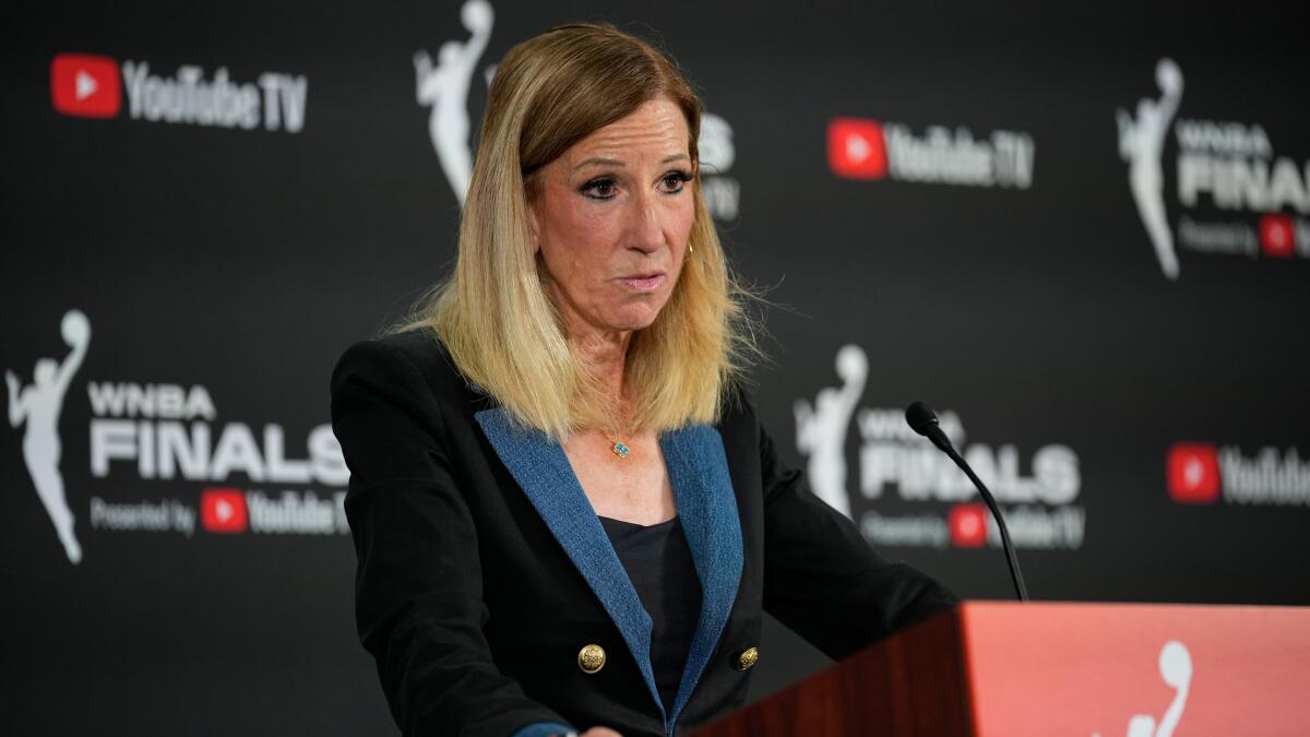 WNBA Commissioner vows to do better, denies Caitlin Clark remark - Los Angeles Times