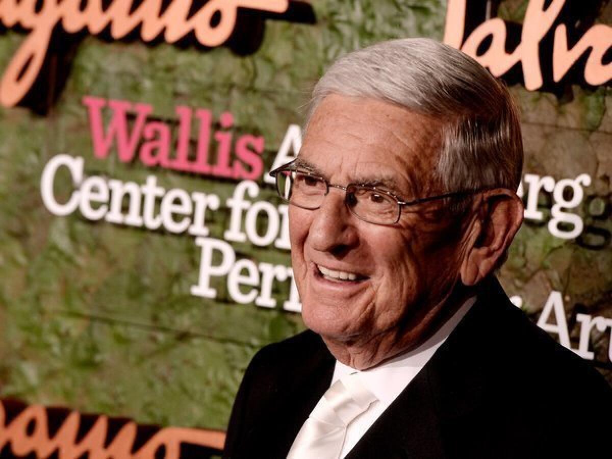 Philanthropist Eli Broad designated a $250,000 prize, given Friday in his and his wife's honor, to go to the downtown arts high school.