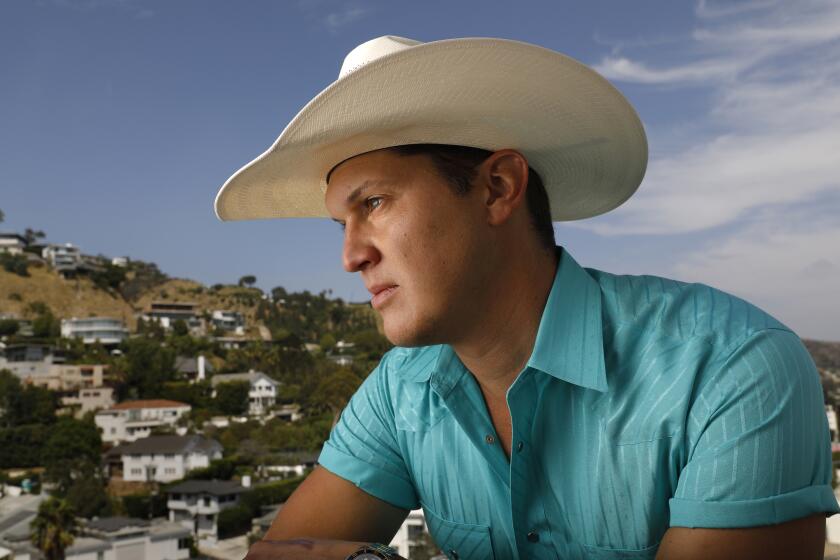 MALIBU, CALIFORNIA--SEPT. 6, 2019-- Country singer Jon Pardi photographed at the Andaz hotel in West Hollywood on Sept. 9, 2019. (Carolyn Cole/Los Angeles Times)