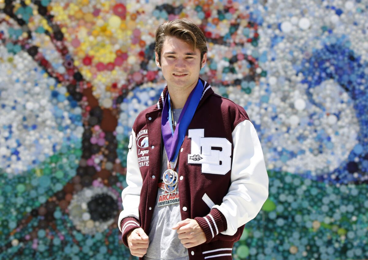 Laguna Beach's Logan Brooks was a two-time all-state performer in cross-country.