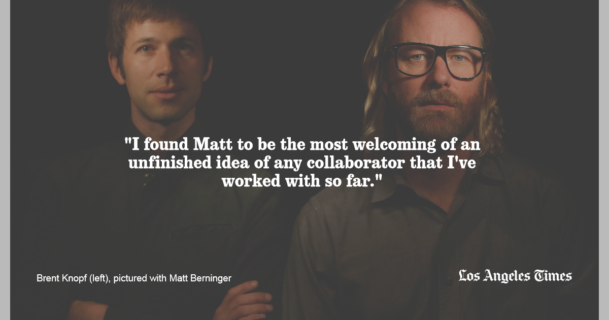 Brent Knopf and Matt Berninger