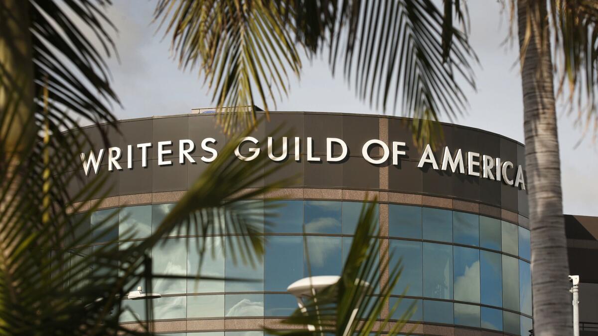 The Writers Guild of America is suing Hollywood's four largest talent agencies over the decades-old practice of packaging fees.