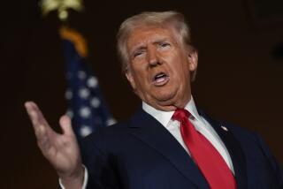 Republican presidential nominee former President Donald Trump talks with reporters at a campaign event at ll Toro E La Capra, Friday, Aug. 23, 2024, in Las Vegas. (AP Photo/Julia Nikhinson)