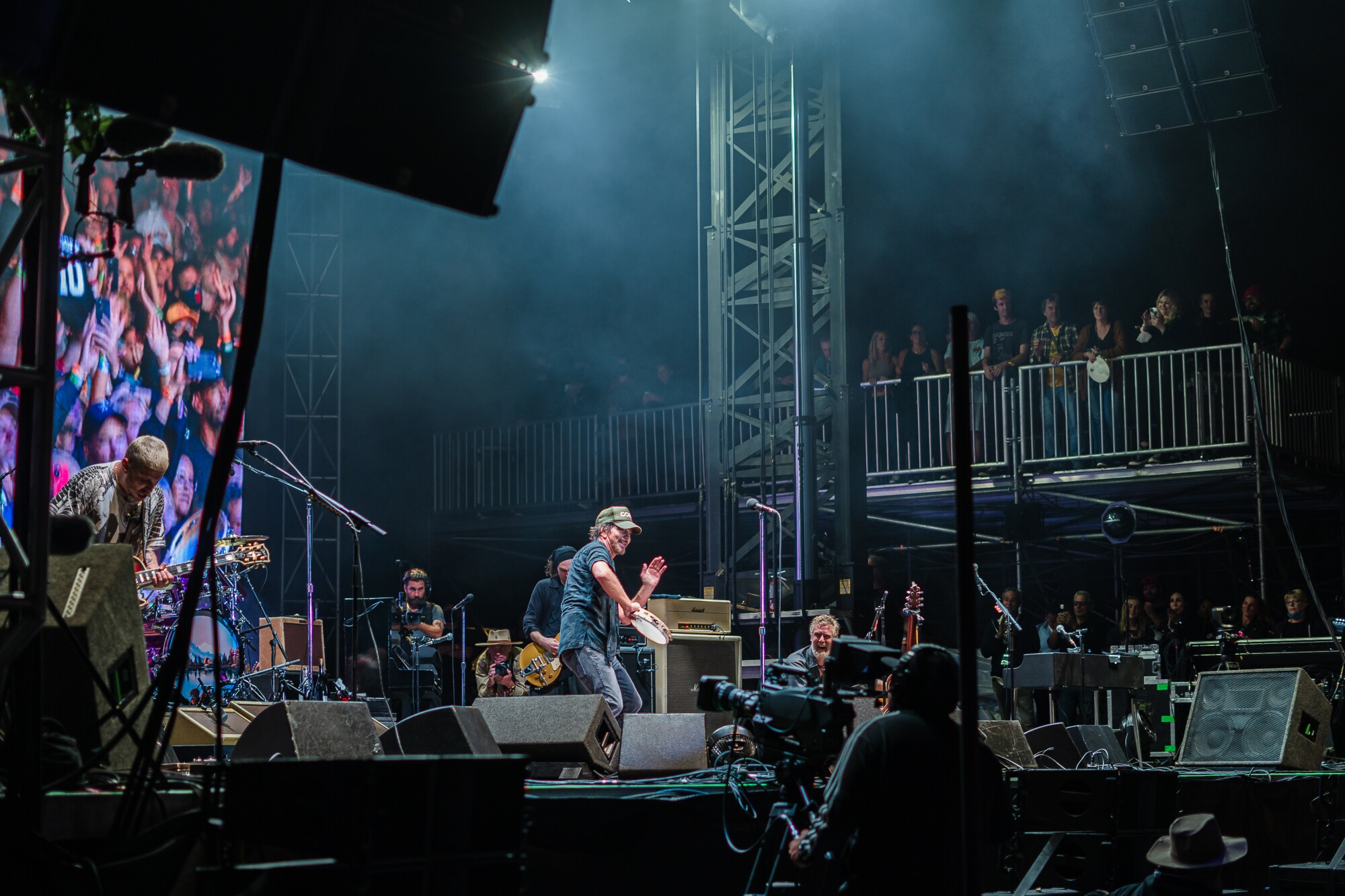 Eddie Vedder performs live at the Ohana Festival.