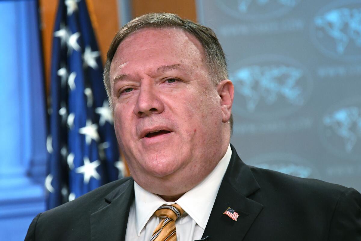 Secretary of State Michael R. Pompeo has criticized China's attempts “to treat the South China Sea as its maritime empire.”