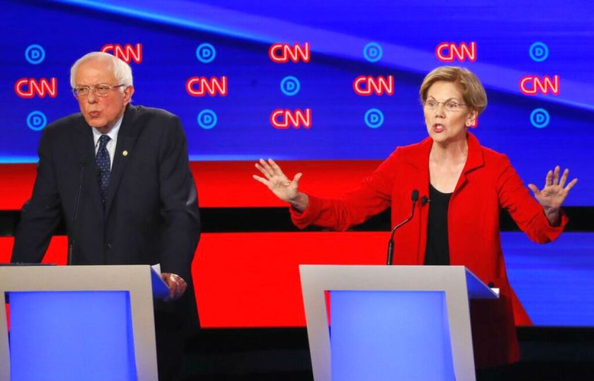 Sens. Bernie Sanders of Vermont and Elizabeth Warren of Massachusetts were among only four Democratic candidates for the presidential nomination who advocated abolishing private health insurance during the first round of debates on July 30 and 31. The others were Sen. Kamala Harris of California and New York Mayor Bill de Blasio.