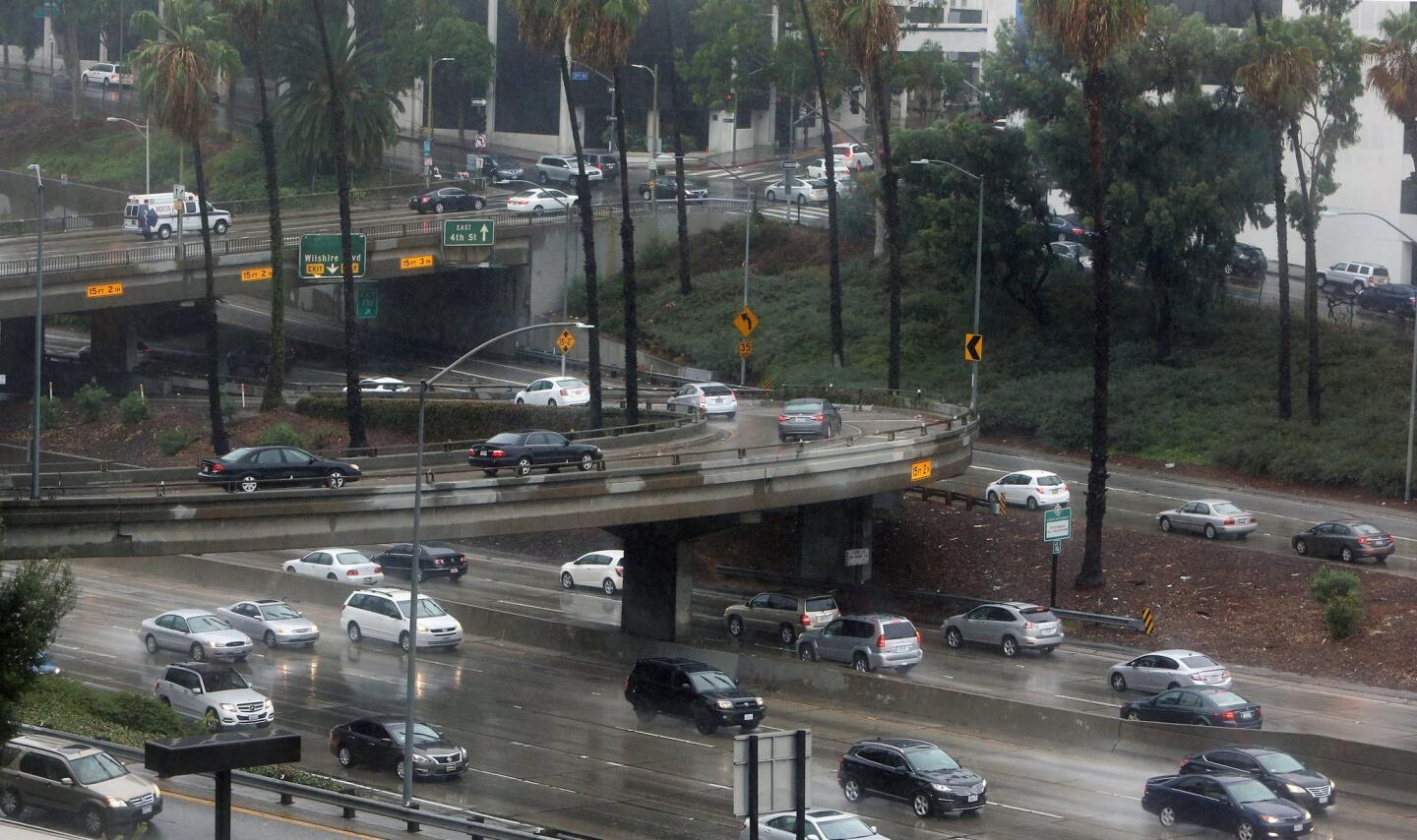 Rain drenches parts of Southern California