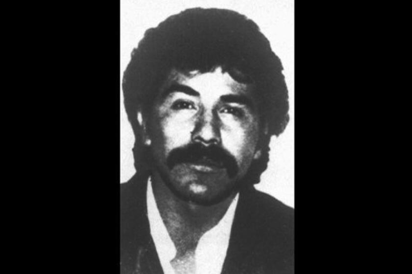 The undated file photo distributed by the Mexican government shows Rafael Caro Quintero, considered the grandfather of Mexican drug trafficking. A Mexican court has ordered the release of Caro Quintero after 28 years in prison for the 1985 kidnapping and killing of U.S. Drug Enforcement Administration agent Enrique Camarena, a brutal murder that marked a low-point in U.S.-Mexico relations. (AP Photo/File)