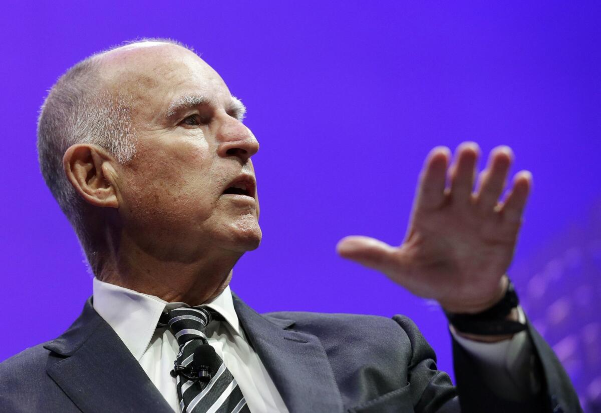 On the refugee issue, Gov. Jerry Brown said he would “work closely” with President Obama “so that he can both uphold America’s traditional role as a place of asylum, but also ensure that anyone seeking refuge in America is fully vetted.”