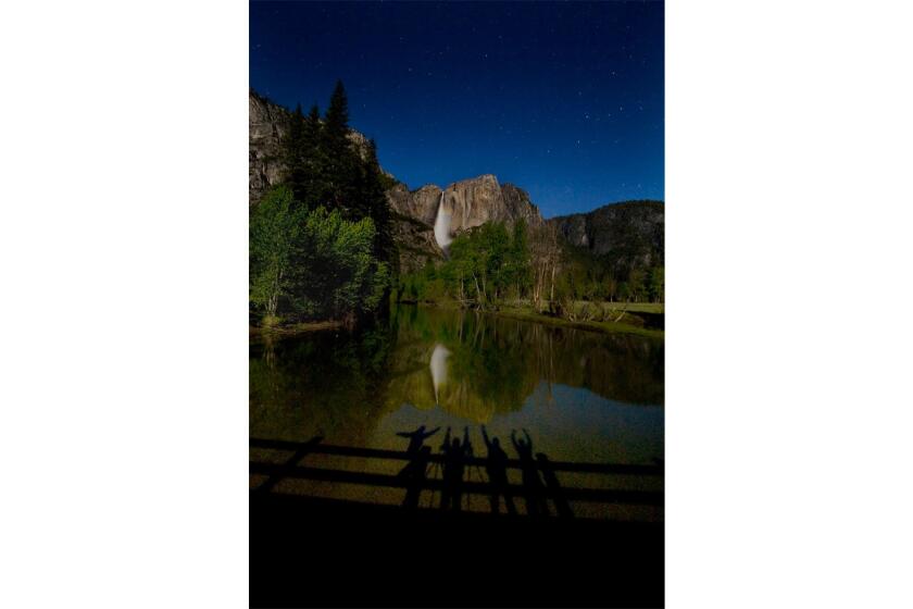 This shot capitalizes on moonlight, the Merced River and a long exposure.