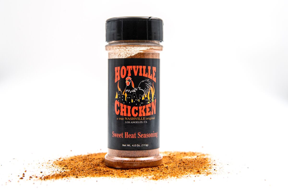 Sprinkle Hotville's Sweet Heat Seasoning on anything you'd like.