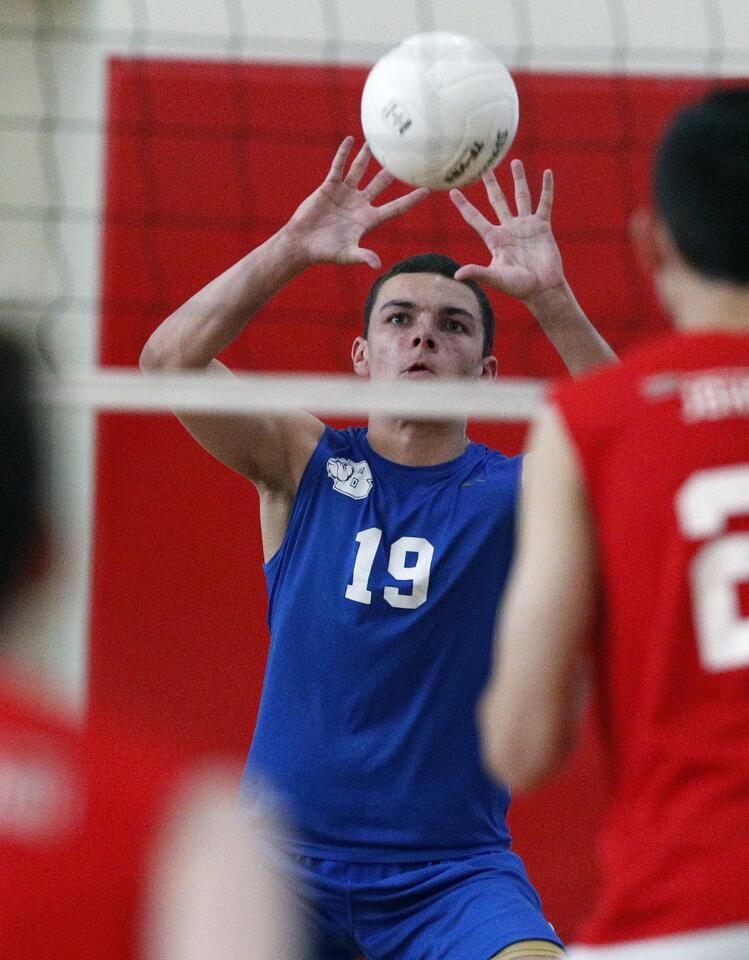 Photo Gallery: Burbank vs. Burroughs in Pacific League boys’ volleyball