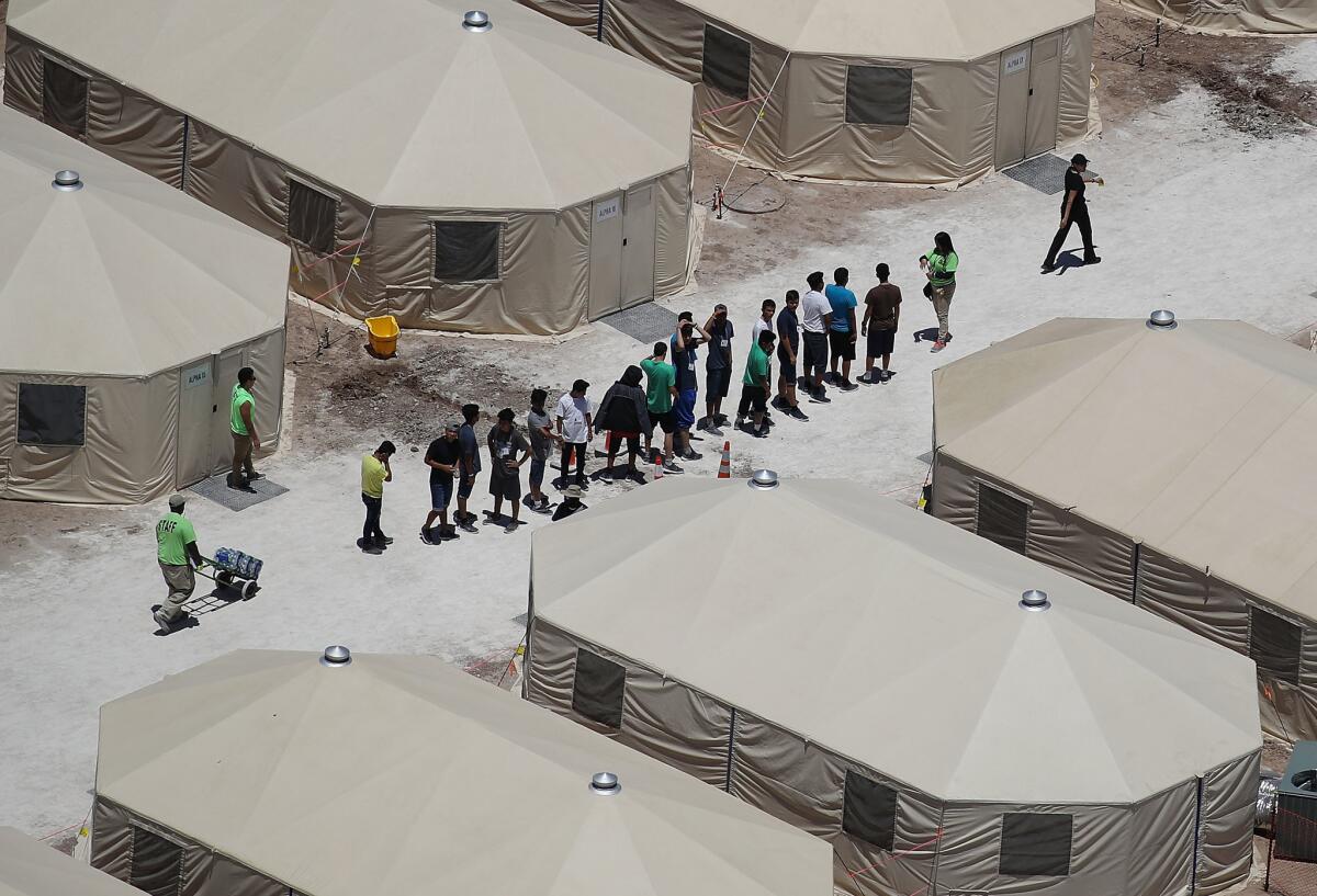  Texas tent encampment houses children separated from their parents
