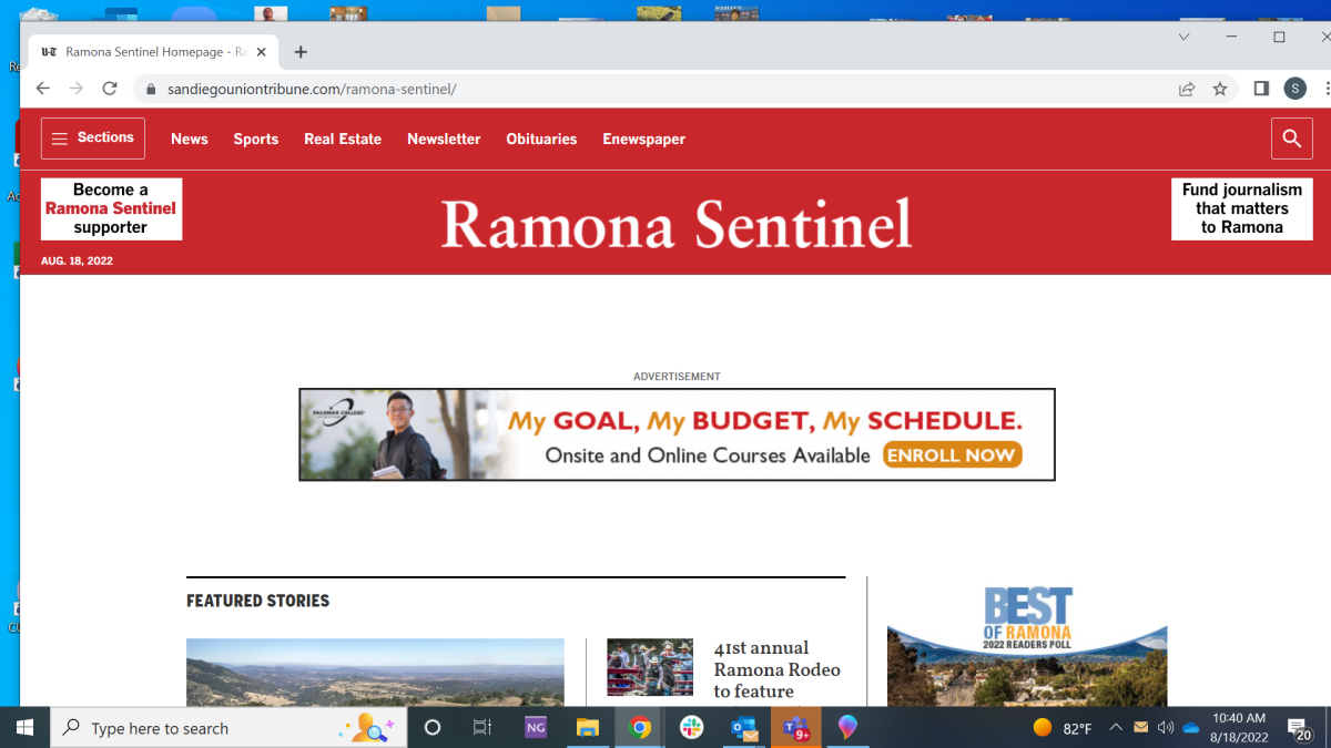 Ramona Sentinel screenshot 