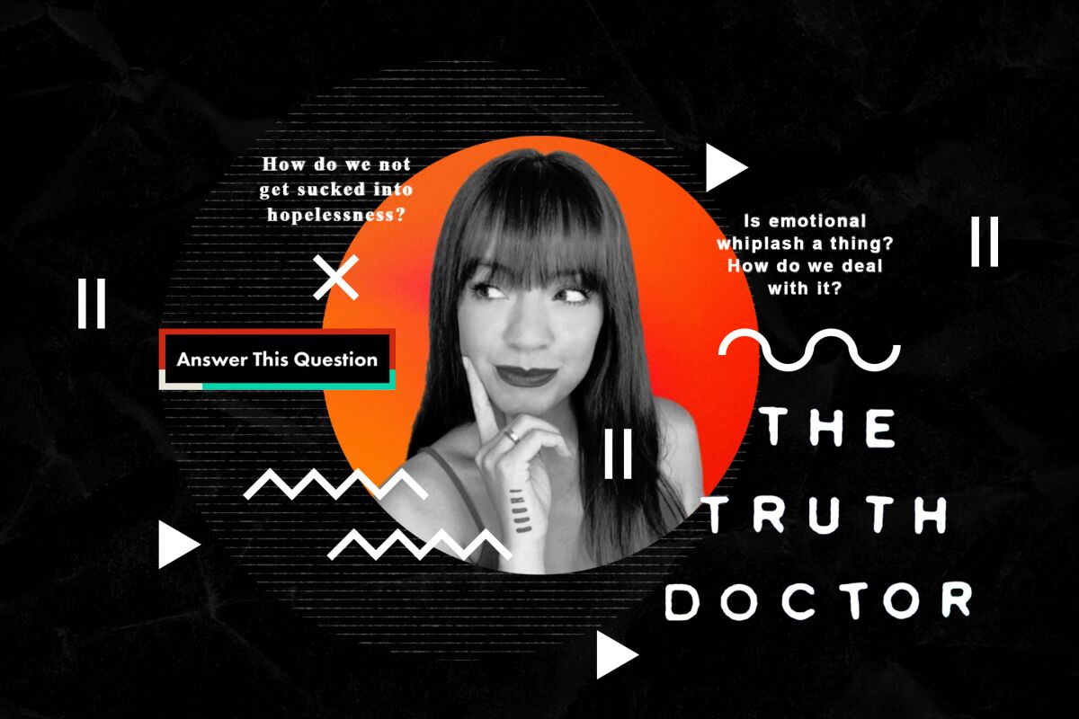 An image of Courtney Tracy, also known as the Truth Doctor.