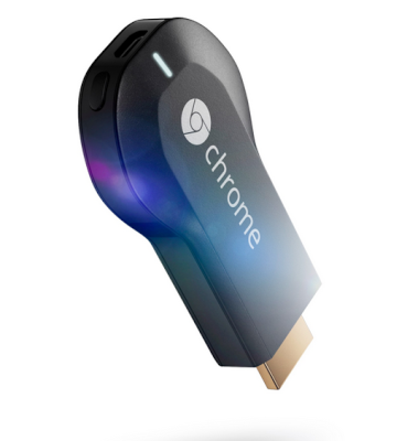 The Google Chromecast is a $35 device that lets users watch video from their mobile devices on their TVs.