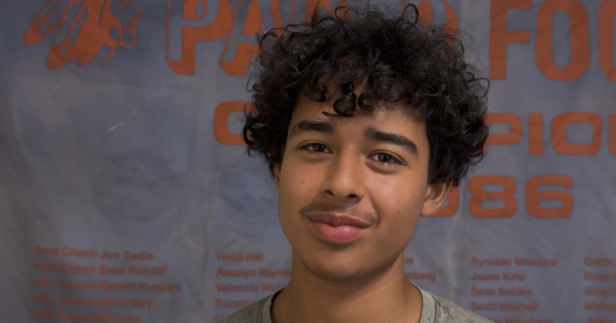 On opening day of football practices, QB Jeremy Pacheco of University has real joy