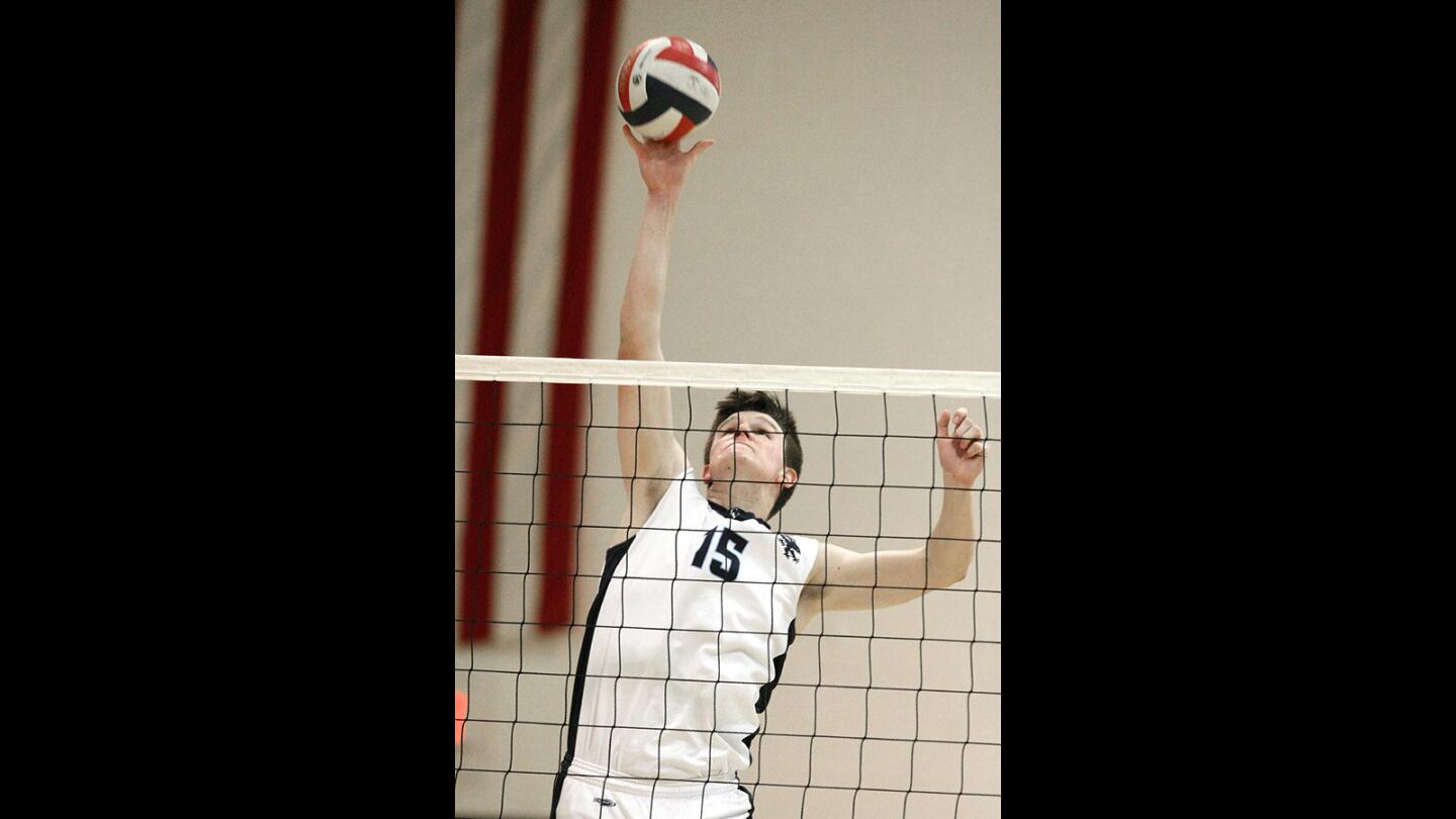 Photo Gallery: Crescenta Valley vs Burbank boys volleyball