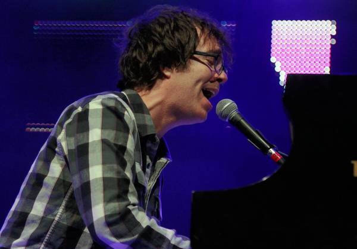 Ben Folds performs with his reunited band at the Greek on Sunday evening during a ’90s double bill.