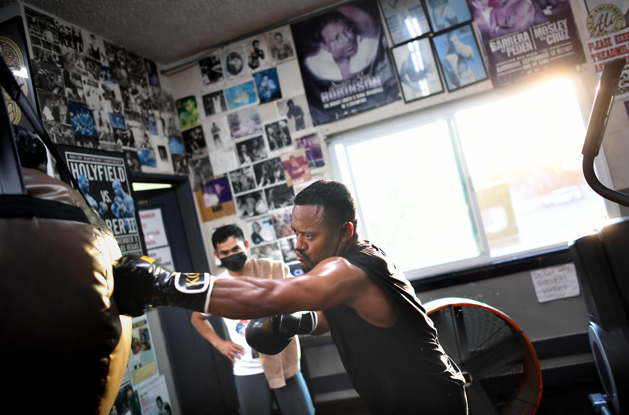 Apl.de.Ap works out at Wild Card Boxing in Hollywood.