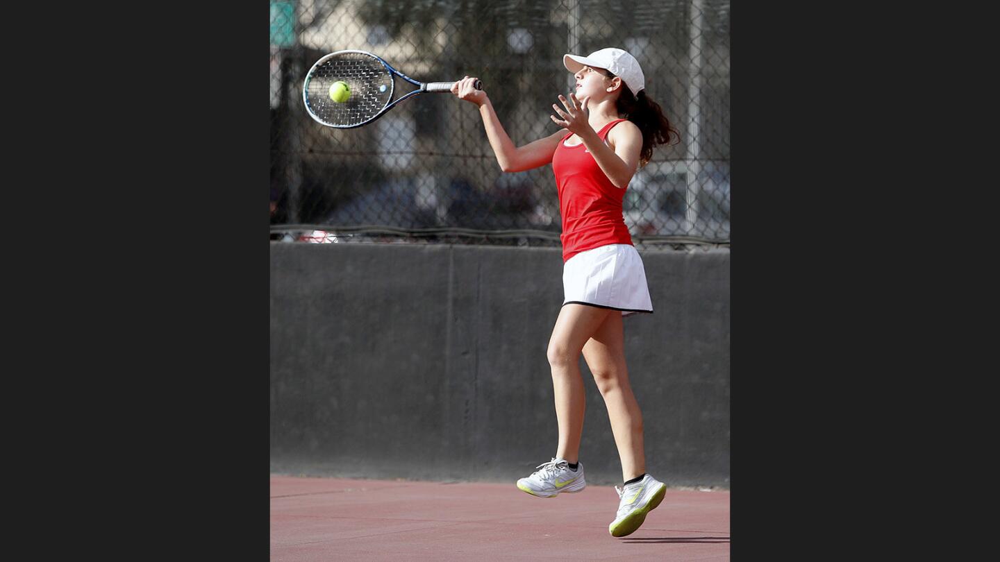 Photo Gallery: Glendale vs. Hemet in CIF semifinal girls' tennis