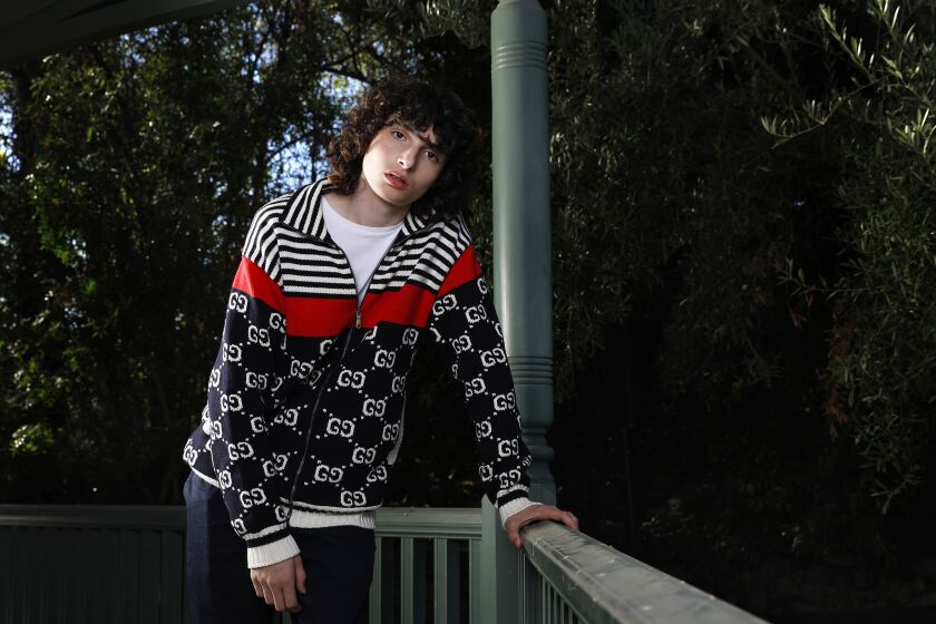 LOS ANGELES-CA-AUGUST 25, 2019: Actor Finn Wolfhard is photographed at the Heritage Square Museum in Los Angeles on Sunday, August 25, 2019. (Christina House / Los Angeles Times)