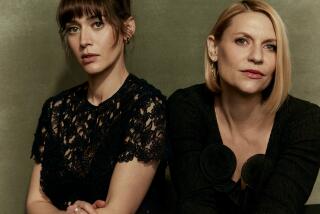 Lizzy Caplan and Claire Danes at the DGA Theater in Los Angeles, CA on May 9, 2023. (Evan Mulling / For The Times)