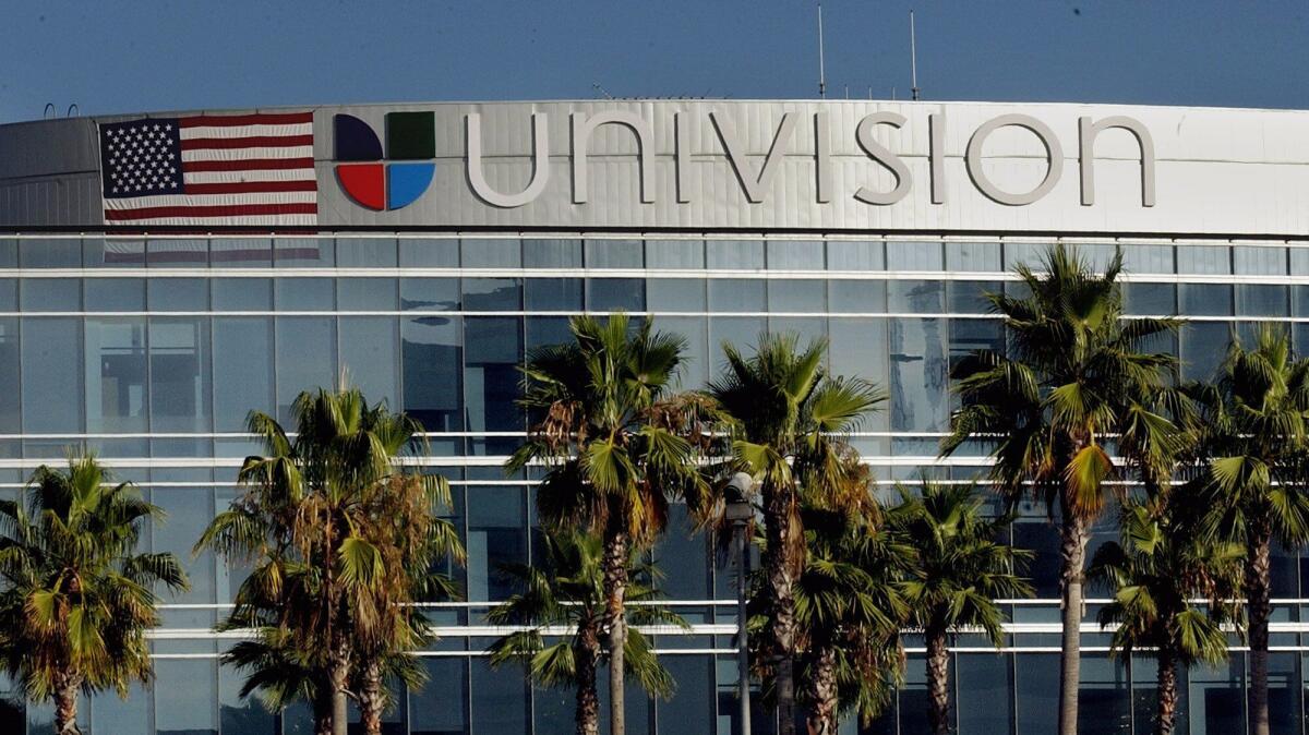 Bids are due today for Spanish-language media giant Univision, which is based in Century City. Chief Executive A. Jerrold Perenchio could make as much as $1.3 billion from the sale. (Reed Saxon / AP)
