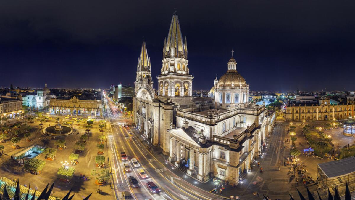 The cathedral in Guadalajara, the capital of Mexico's Jalisco state.