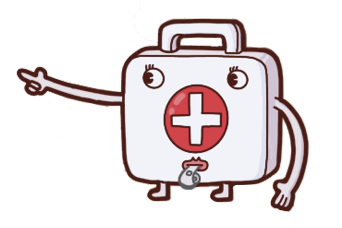 Illustration of a first-aid kit