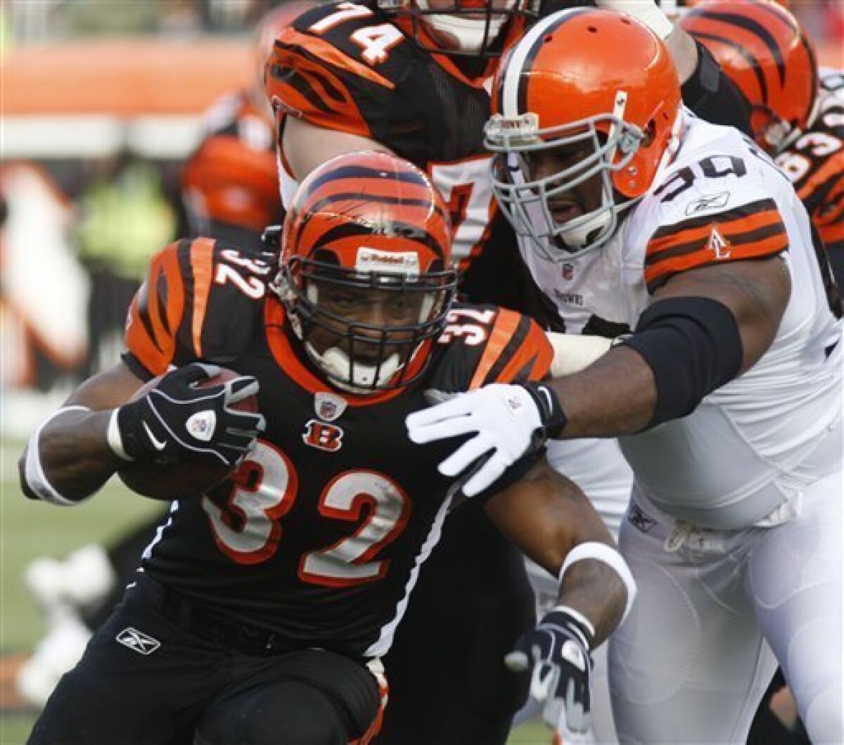 Bengals end losing streak, beat Browns 19-17 - The San Diego Union-Tribune