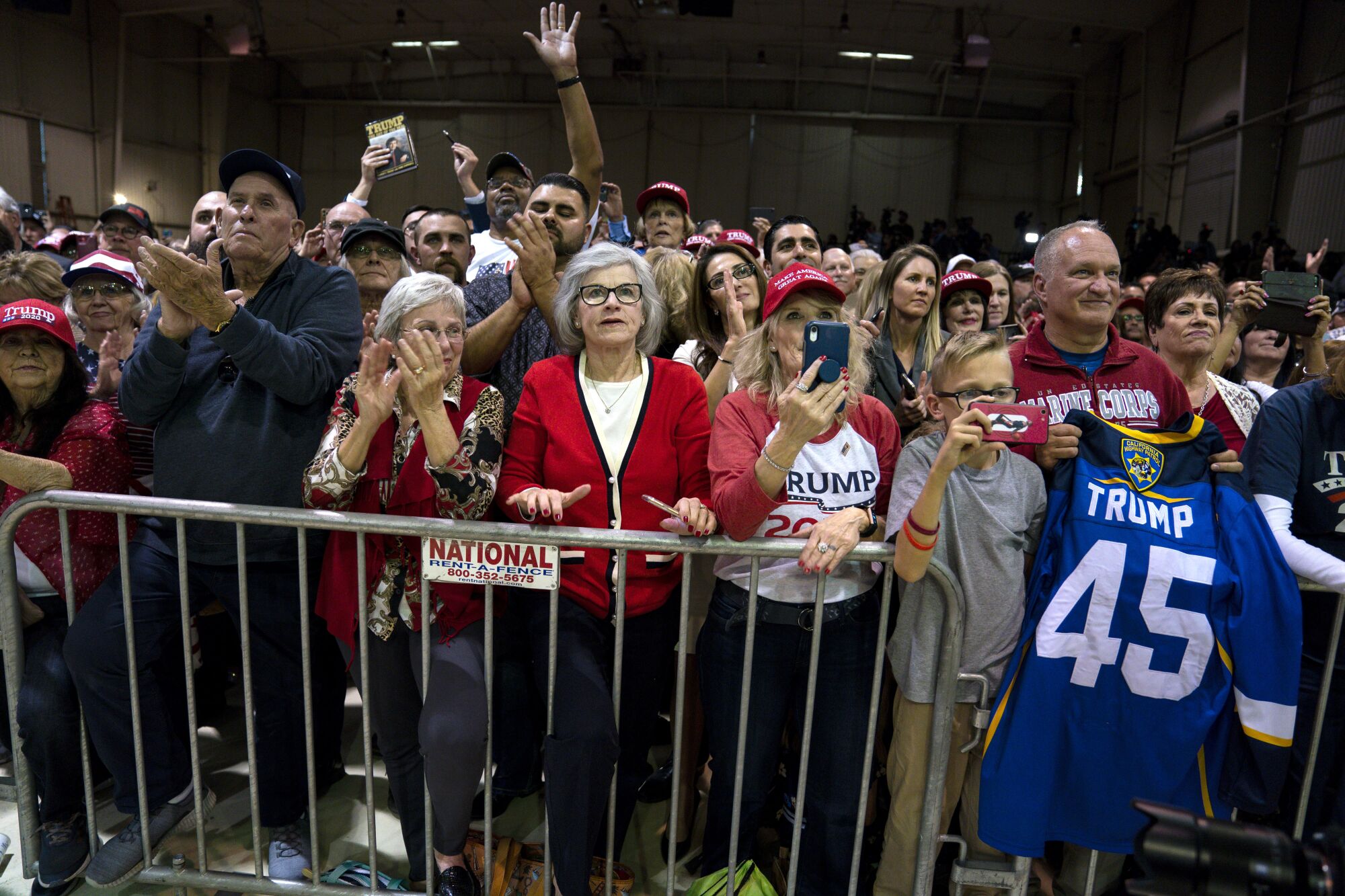 Donald Trump supporters in Bakersfield