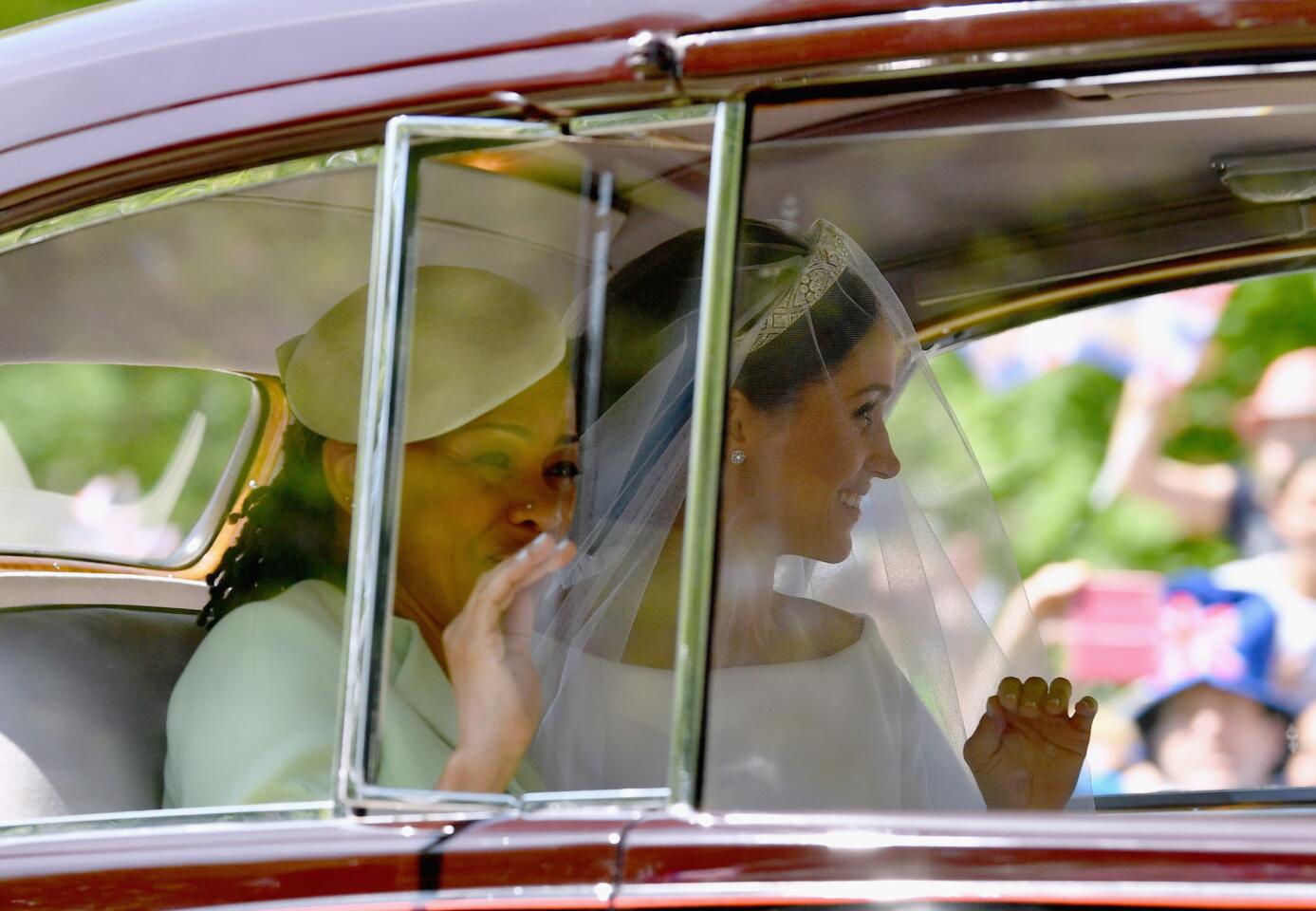 Meghan Markle arrives At Windsor Castle