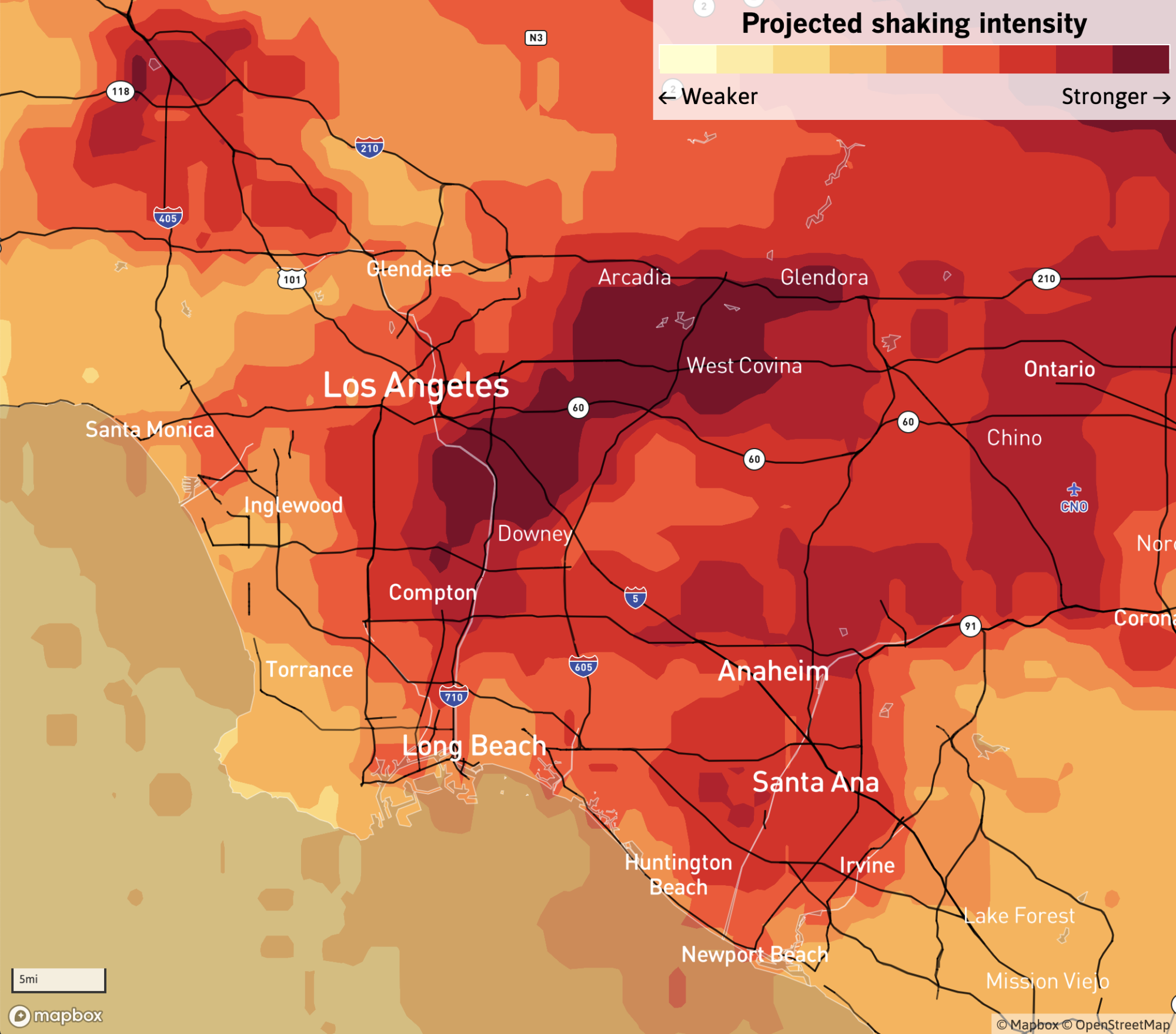 Los Angeles map