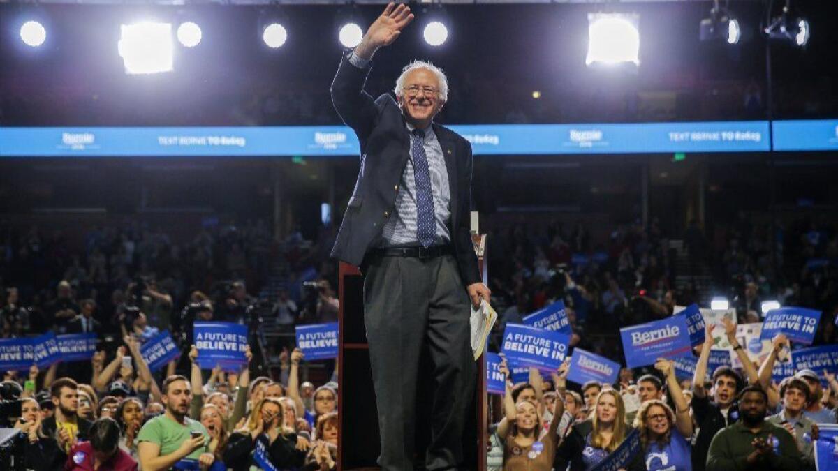 Sen. Bernie Sanders, who has identified as a democratic socialist, declared his 2020 presidential candidacy on Feb. 19, 2019.