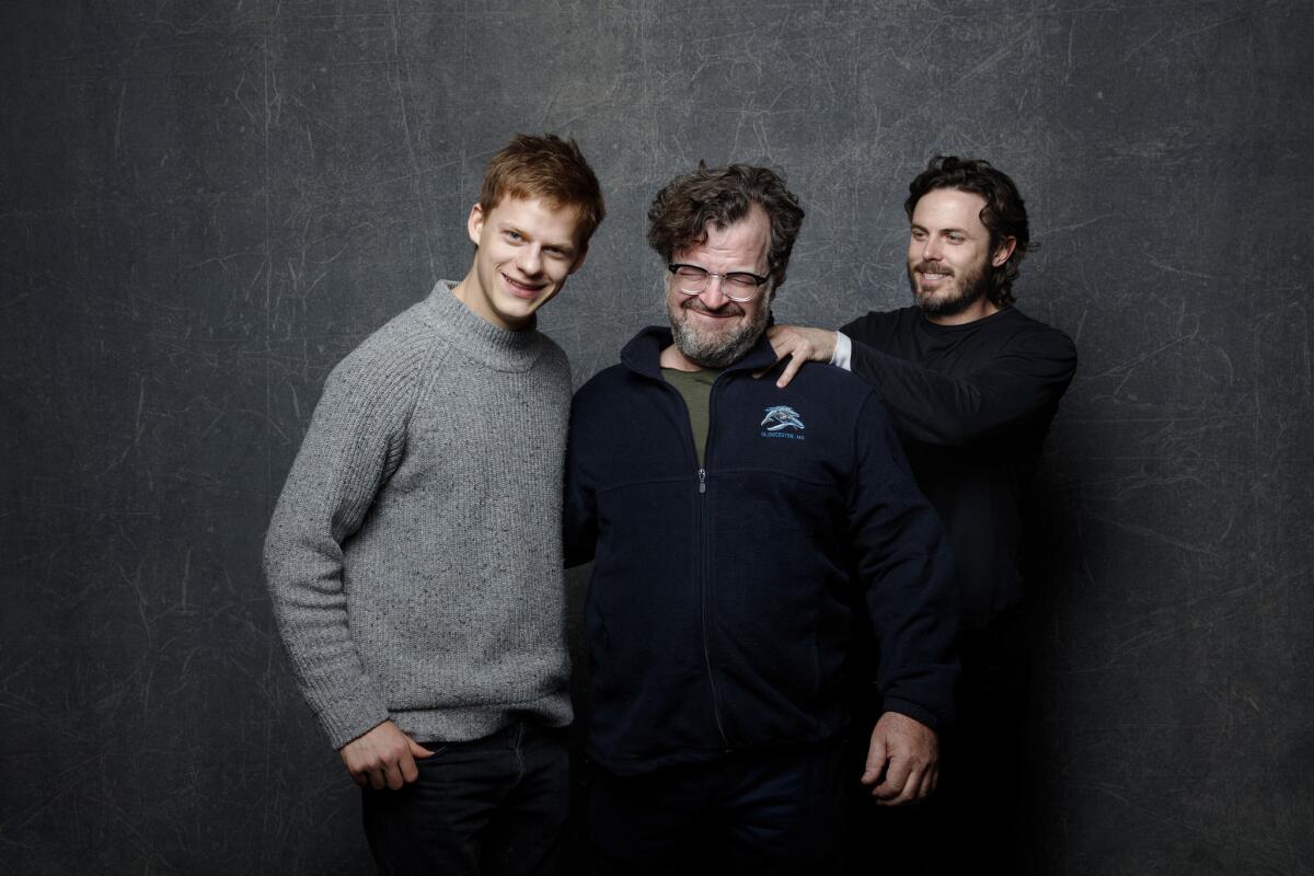 Froml left, Lucas Hedges, Kenneth Lonergan and Casey Affleck