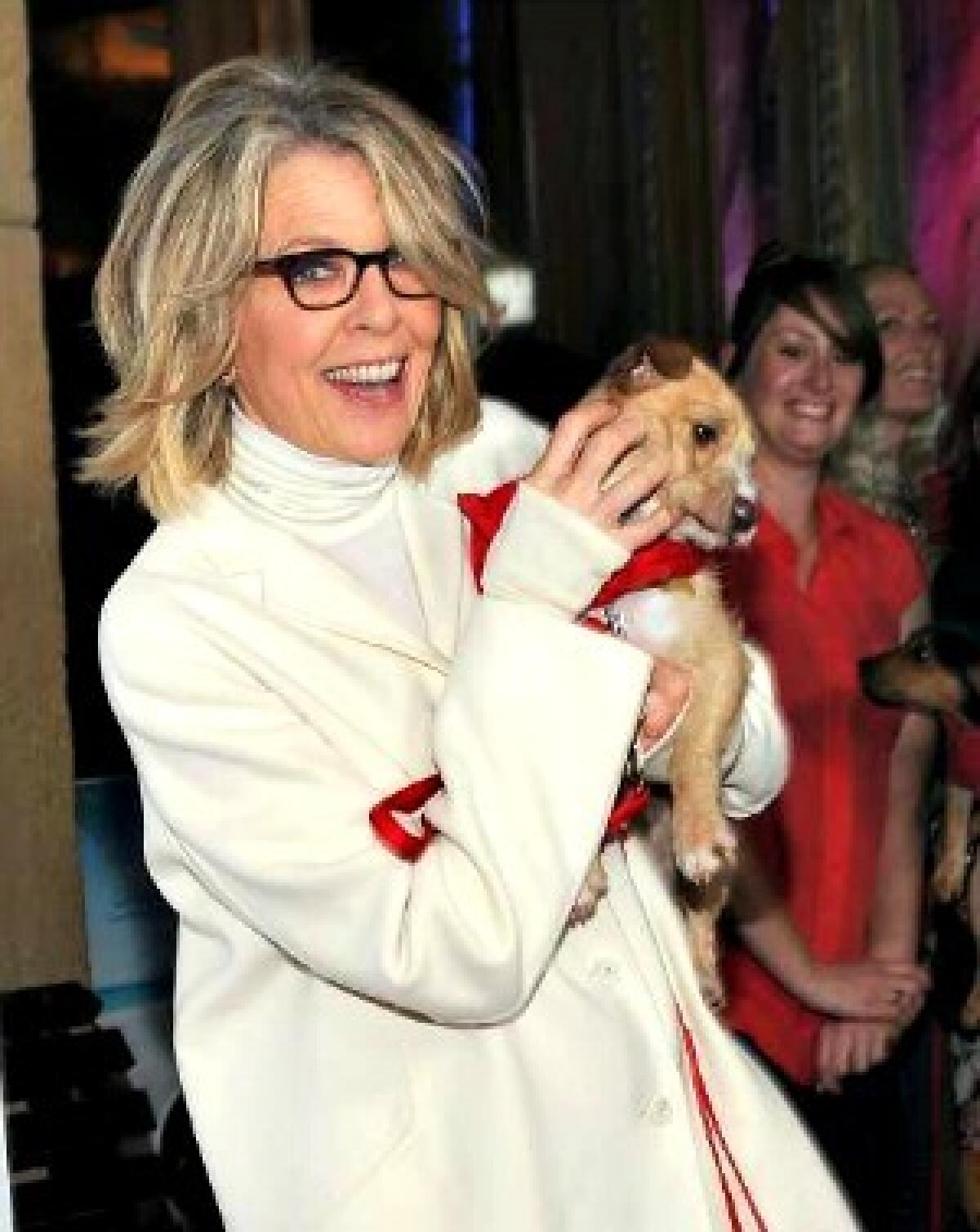Actress Diane Keaton arrives at the premiere of "Darling Companion" at the Egyptian Theatre in Hollywood.