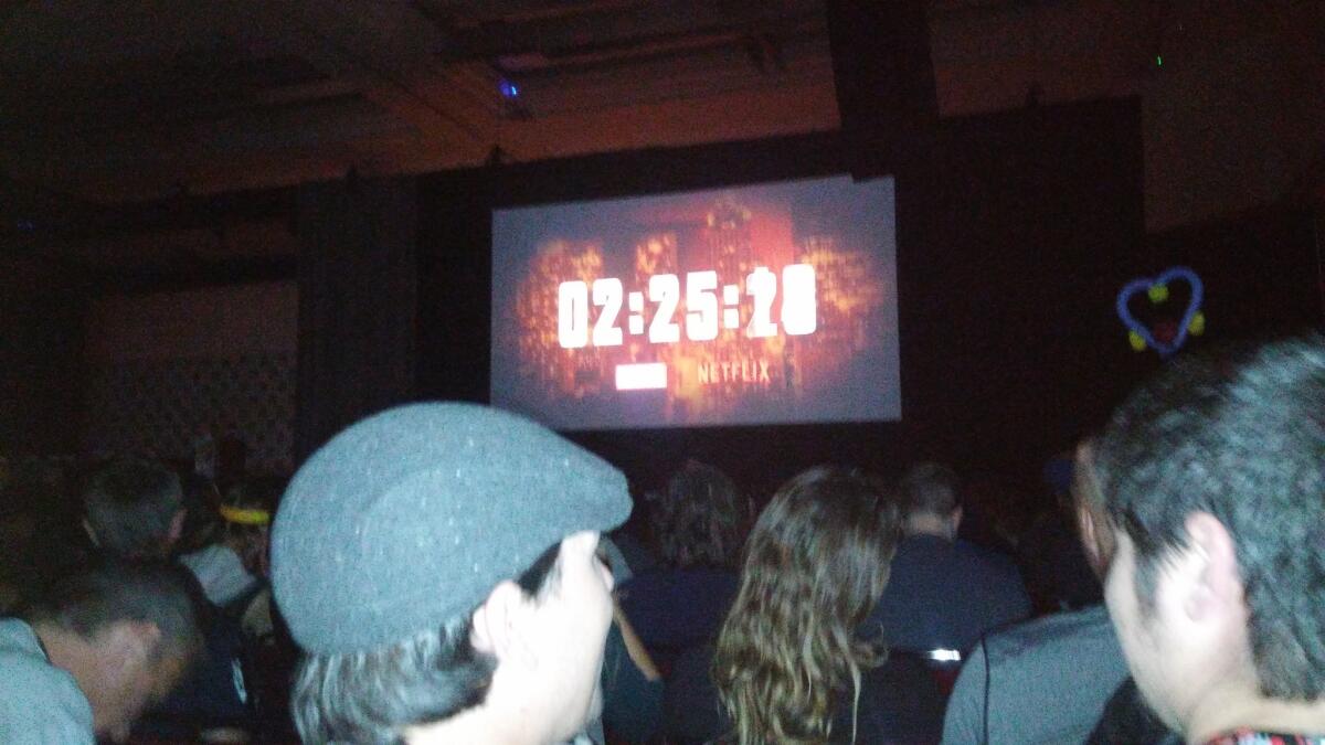 Before the show began, a countdown clock let the audience know that the panel for "Marvel's Luke Cage" was on its way.