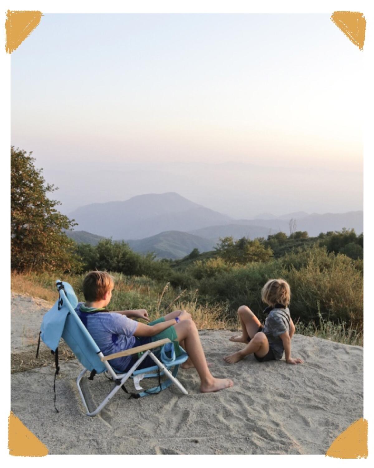 Camping at SkyPark at Santa's Village near Lake Arrowhead.