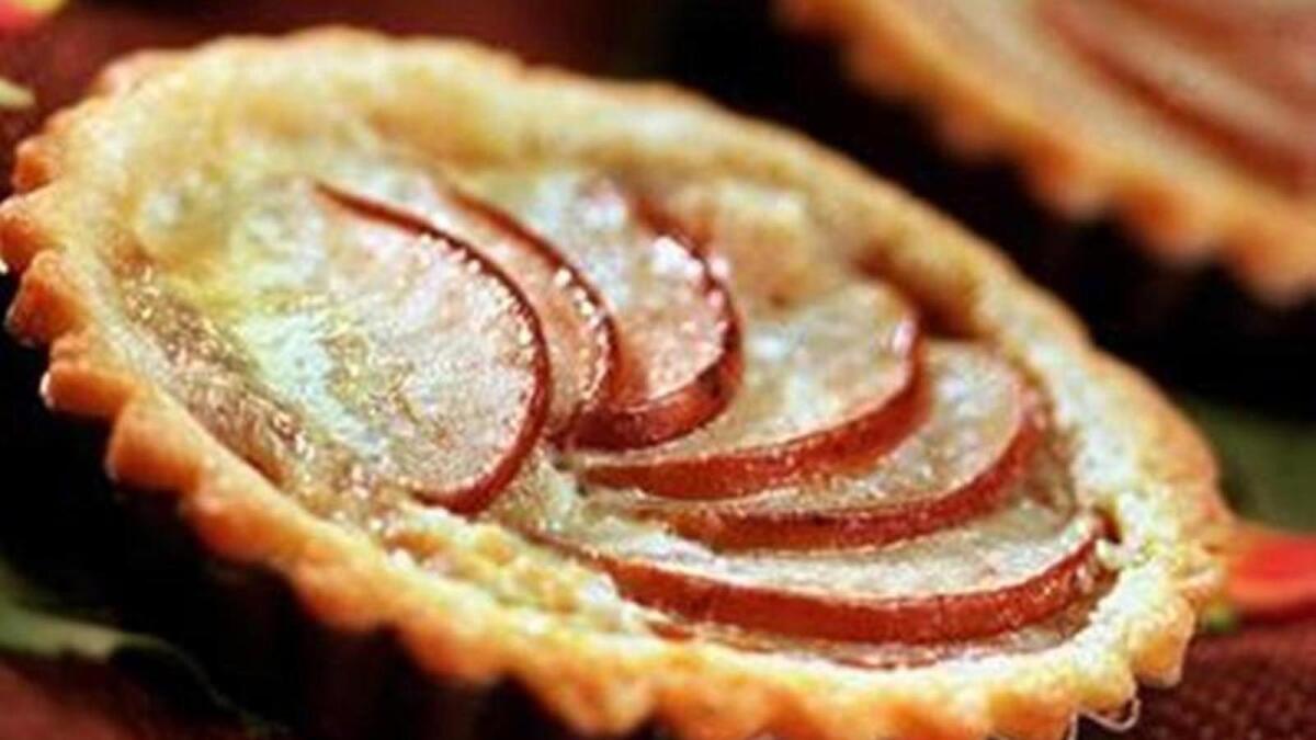 Asian pear tart.