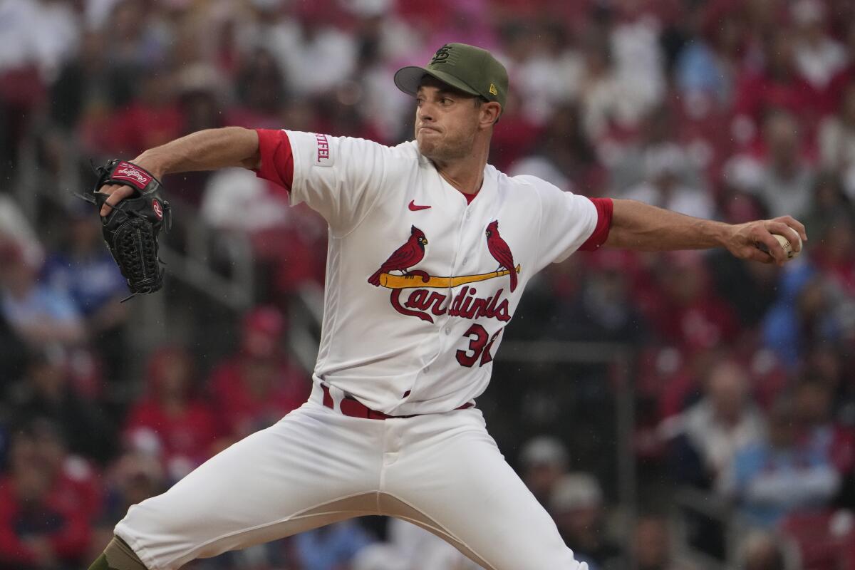 St. Louis Cardinals starting pitcher Steven Matz throws during the first inning.